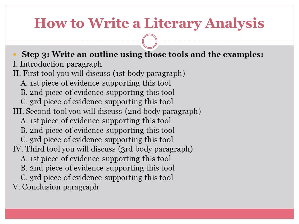how to write a critical analysis format